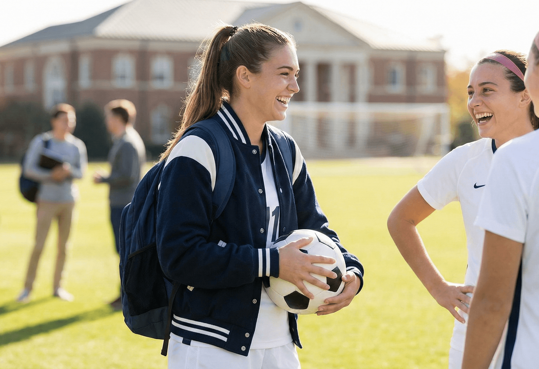 Student athlete in action